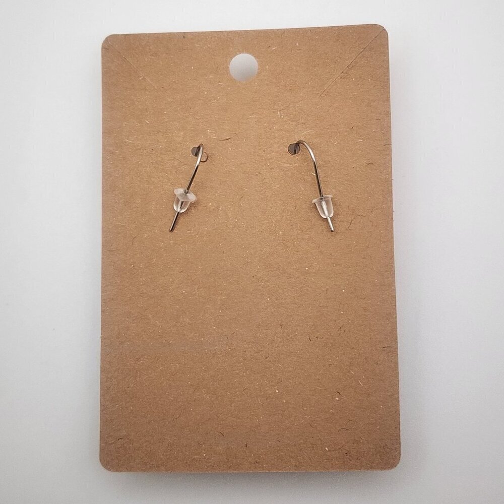Mini-Brands "McCormick Black Pepper" Stainless Steel Fishhook Earrings - Picture 3 of 3